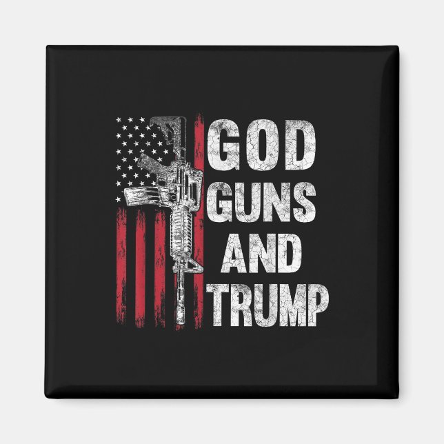 Gütesiegel "Guns" und "Trump 2. Magnet (Vorne)