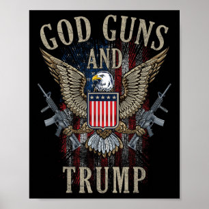 Gütesiegel "Guns" und "Trump 2. Poster