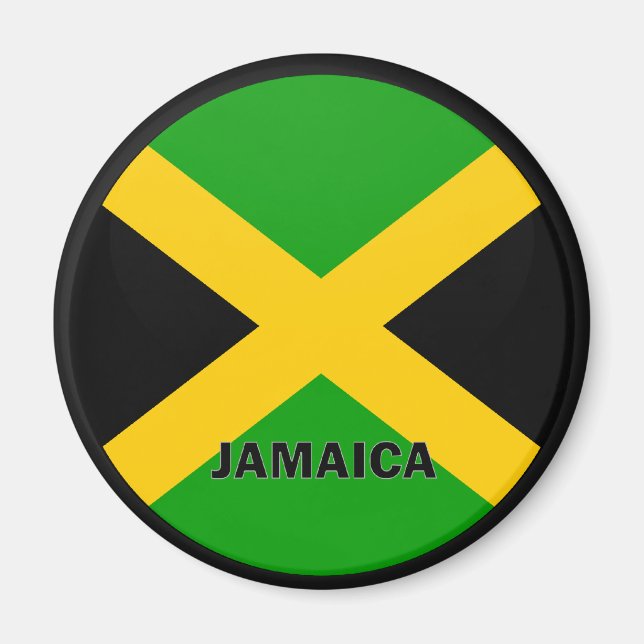 Gütesiegel Jamaica Roundel Magnet (Vorne)