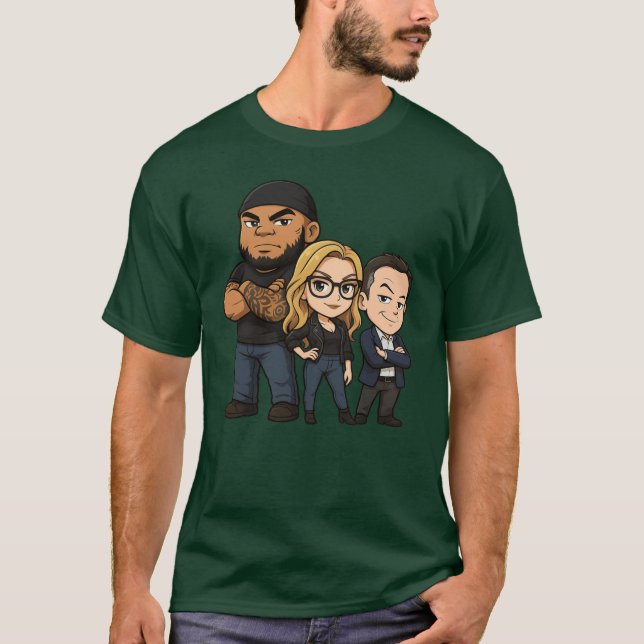 Gutfeld Crew Chibi Greg Gutfeld Junge T-Shirt (Vorderseite)