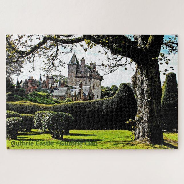 Guthrie Castle-Guthrie Clan Fun Puzzle von Schottl (Horizontal)