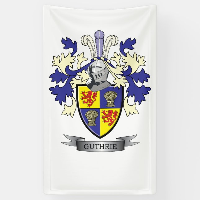 Guthrie Familienwappen-Wappen Banner (Vertikal)