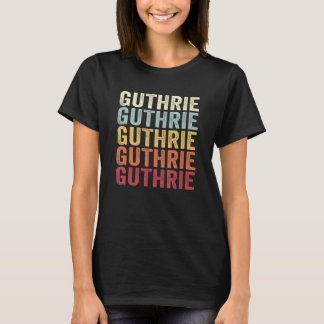 Guthrie Oklahoma Guthrie OK Retro Vintager Text T-Shirt