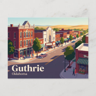 Guthrie, Oklahoma, USA Postkarte