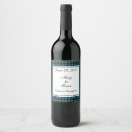 Guthrie Scottish Wedding Wine Label Weinetikett