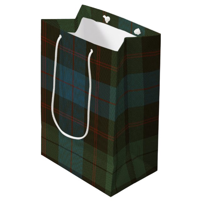 Guthrie Tartan Mittlere Geschenktüte (Vorderseite Schrägansicht)