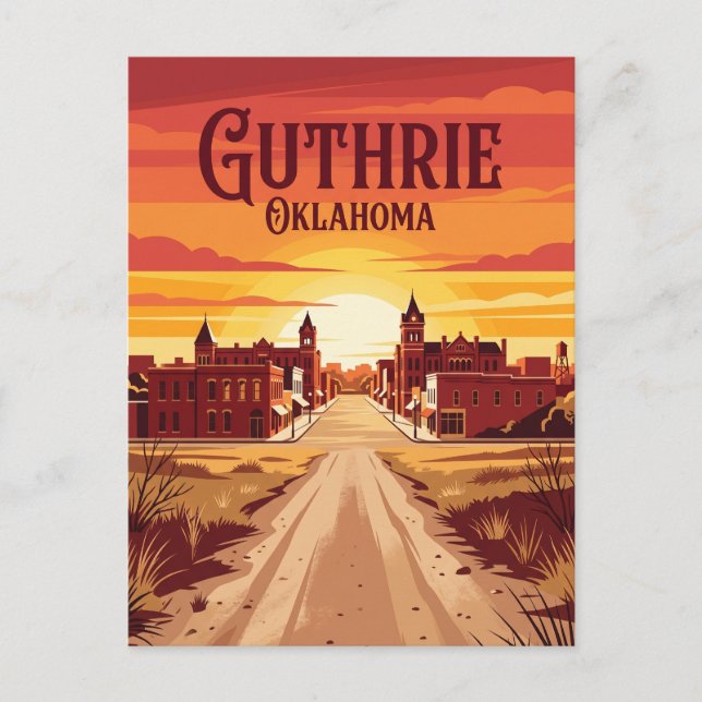 Guthrie USA Postkarte (Vorderseite)