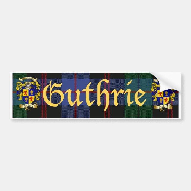 Guthrie Wappen Autoaufkleber (Vorne)
