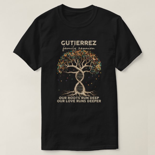 Gutierrez-Familie Wiedersehen T-Shirt (Design vorne)