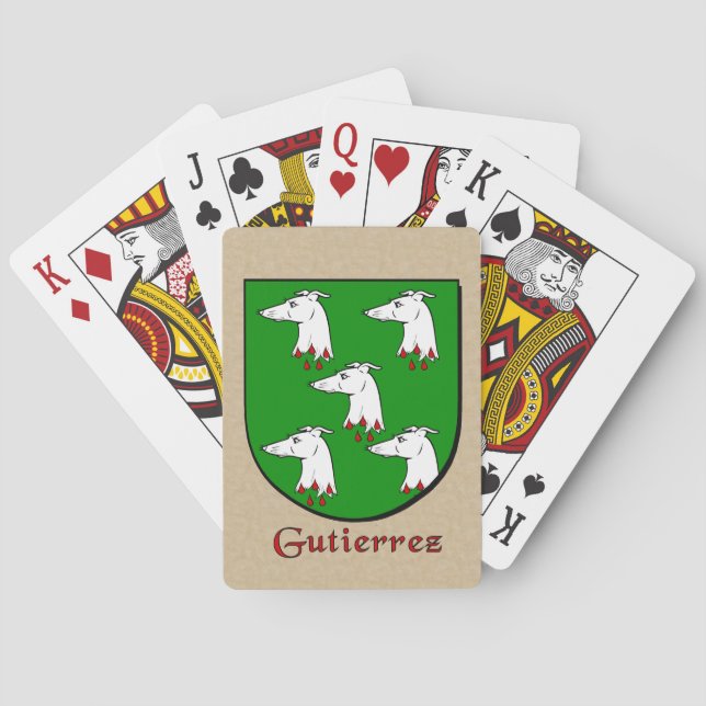 Gutierrez Heraldic Shield Spielkarten (Rückseite)