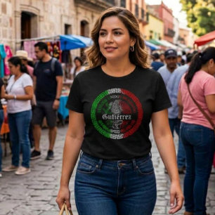 Gutiérrez Nachname México-Emblem-Shirt Frauen T-Shirt