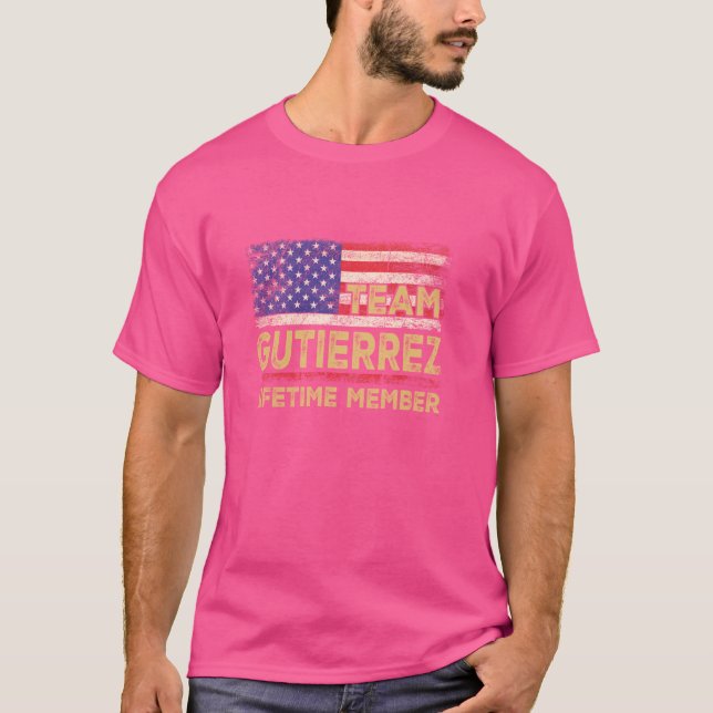 Gutierrez Nachname Shirt Team Gutierrez Lifetime (Vorderseite)