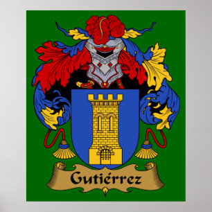 Gutierrez-Wappen Heraldic Print Poster