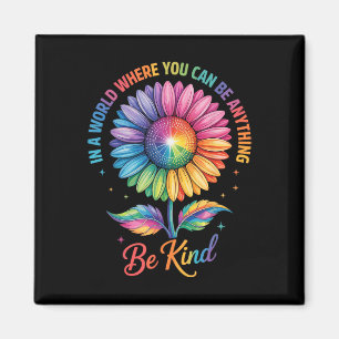 Gütige Blume Regenbogen Lgbtq Trans Biual Schwul L Magnet