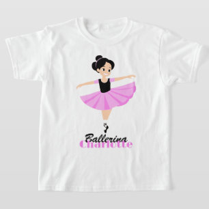 Gütige Glückliche Sanfte Rosa Ballerina Personalis T-Shirt