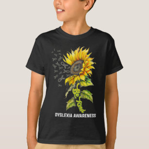 Gütige Sonnenblume Dyslexie-Bewusstsein  T-Shirt