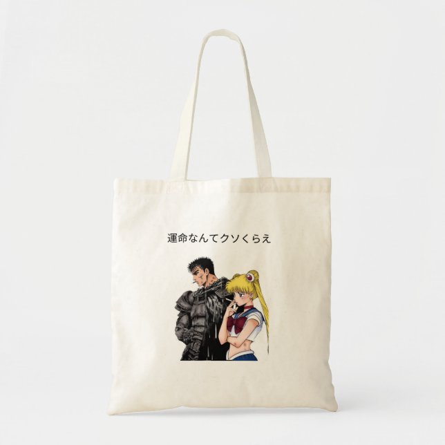 Guts und Anime-Mädchen-Tragetasche Tragetasche (Vorne)