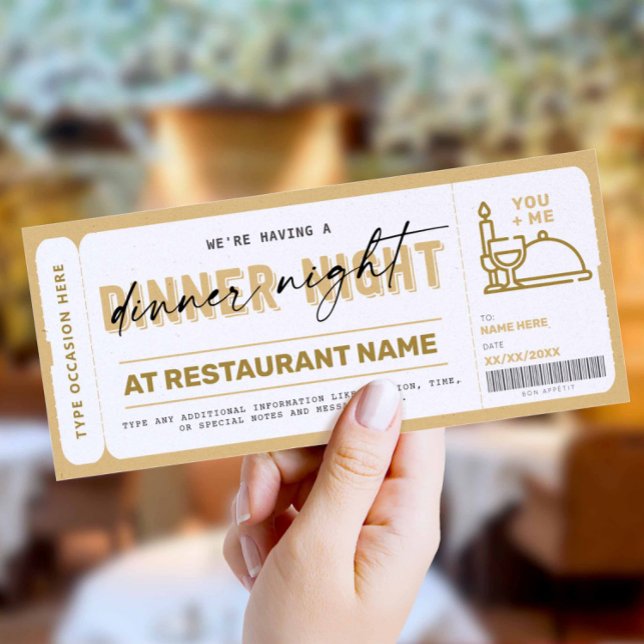 Gutschein für Abendessen (Von Creator hochgeladen)