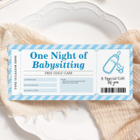 Gutschein für ein Blumengeschenk für Babysitter-Se