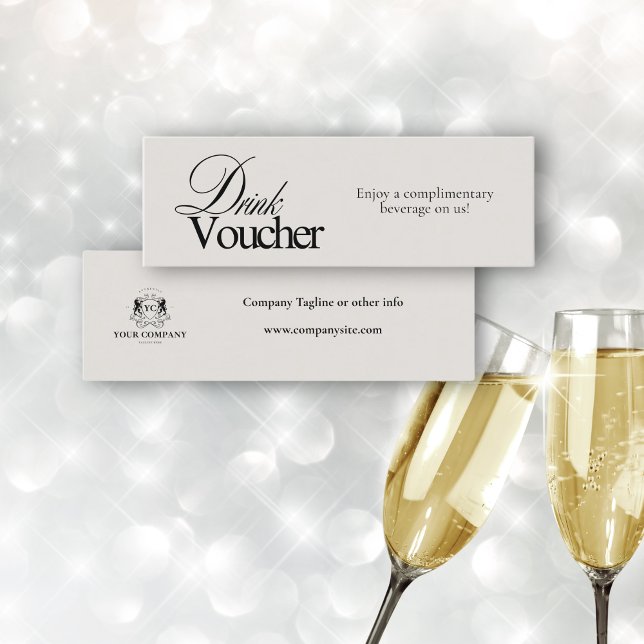 Gutschein für elegante Black Calligraphy Business- Mini Visitenkarte (Von Creator hochgeladen)