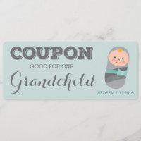 Gutschein für Grandchild Blue Baby Boy Girl