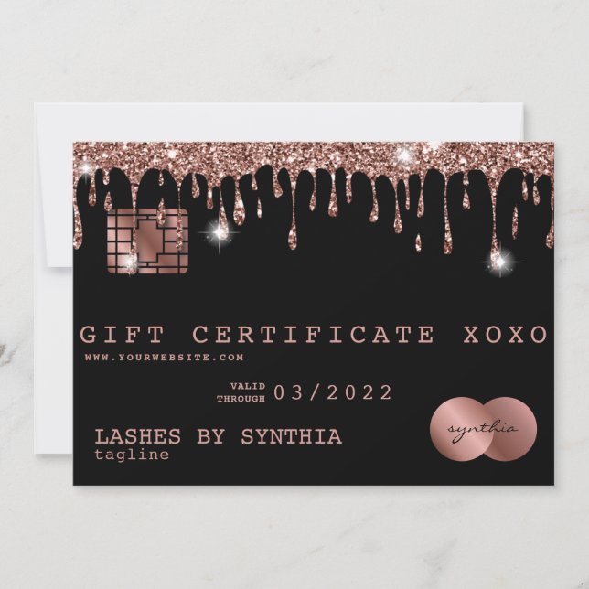 Gutschein für Kreditkarte Logo hinzufügen (Vorderseite)