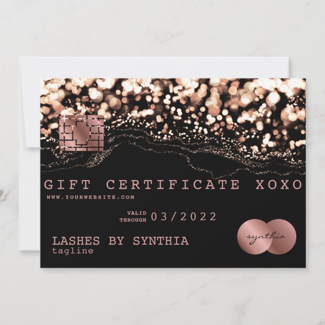 Gutschein für Kreditkarte Logo hinzufügen (Vorderseite)