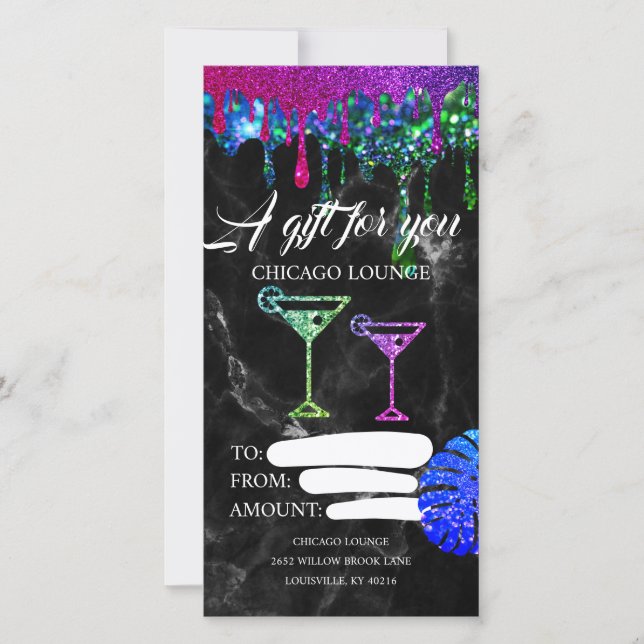 Gutschein für Lounge Bar Drinks (Vorderseite)