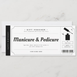 Gutschein für Manicure Pedicure Einladung