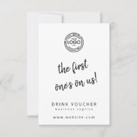 Gutschein mit Logokarte trinken