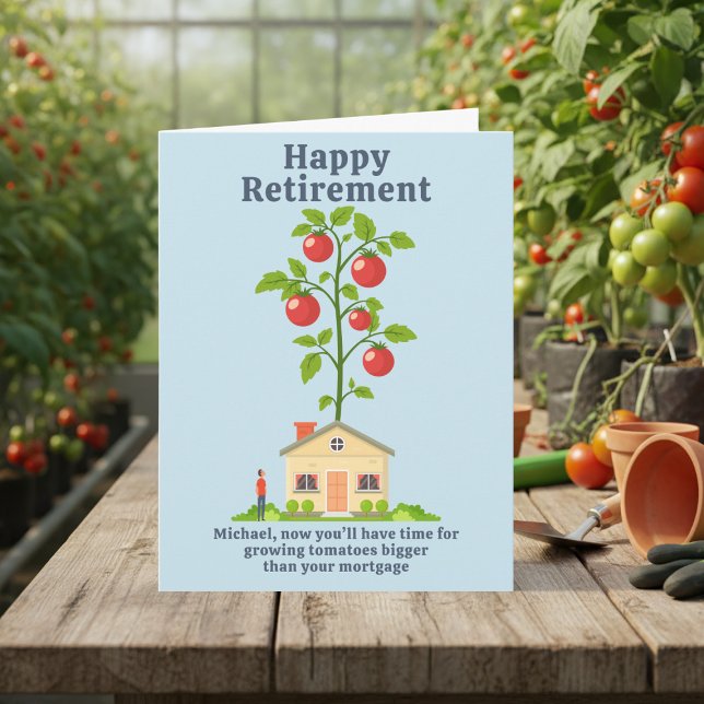 Gutscheine für Gärtner Karte (A fun retirement card for gardeners. Just add your message)
