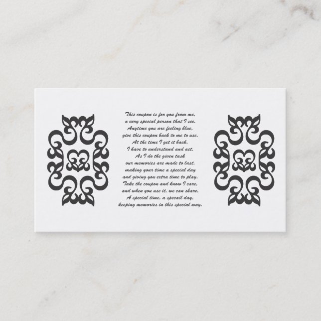 Gutscheine für Sie Rabattkarte (Vorderseite)