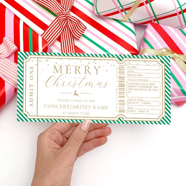 Gutscheinkarte für das Konzert "Green Stripe" Einladung (Von Creator hochgeladen)