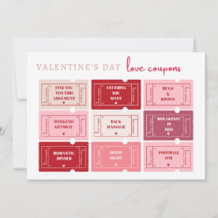 Gutscheinkarte für den Valentinstag Einladung