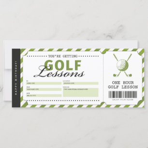 Gutscheinschein für das Geschenkgutschein für Golf