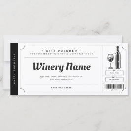 Gutscheinschein für Weinproben