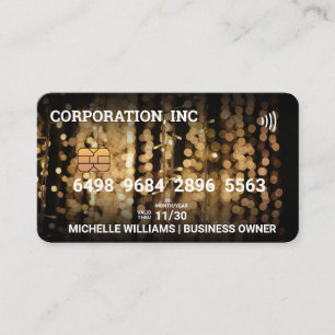 Gutschrift Debitkarte Hanging Lights Visitenkarte