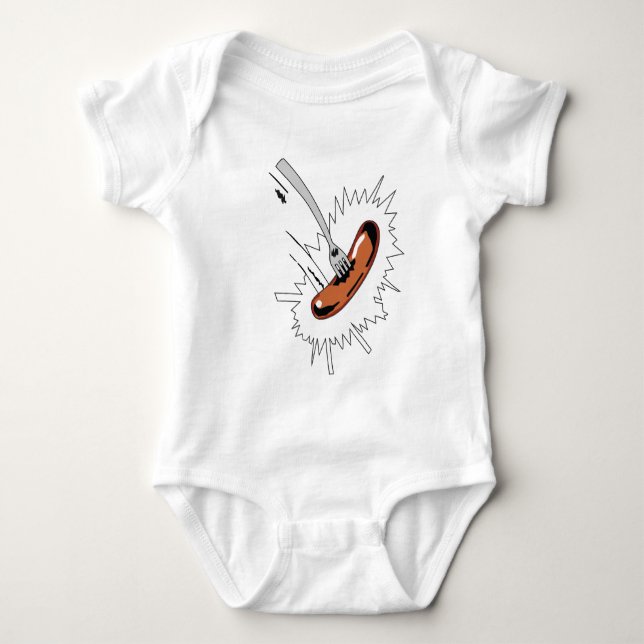 Gutshof-Hügel-Wurst Baby Strampler (Vorderseite)