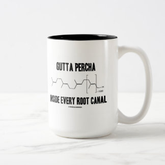 Guttapercha innerhalb jedes Wurzel-Kanals (Chemie) Zweifarbige Tasse