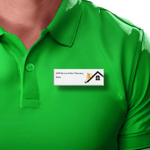 Gutter Cleaning Budget Staff Work Name ID Tags Namenschild