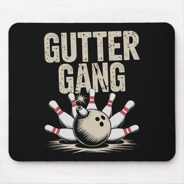 Gutter Gang Bowling 1  Mousepad (Vorne)