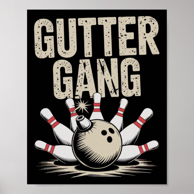 Gutter Gang Bowling 1  Poster (Vorne)