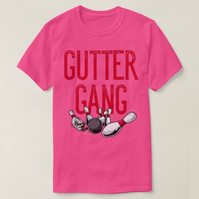 Gutter Gang Funny Family oder Counter Bowling Team T-Shirt (Design vorne)