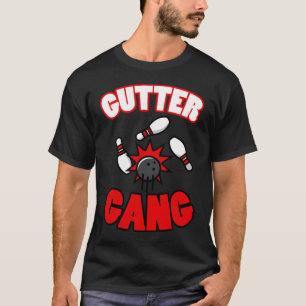 Gutter Gang Grafikgeschenk Cool für Bowlers T-Shirt