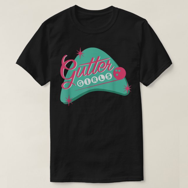 Gutter Girls Bowling League Team for Women or Girl T-Shirt (Design vorne)
