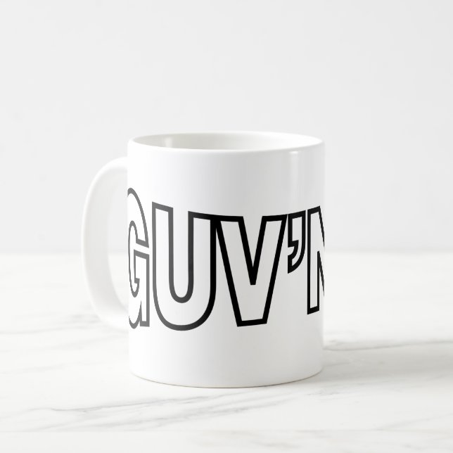 GUV'NOR KAFFEETASSE (Vorderseite Links)