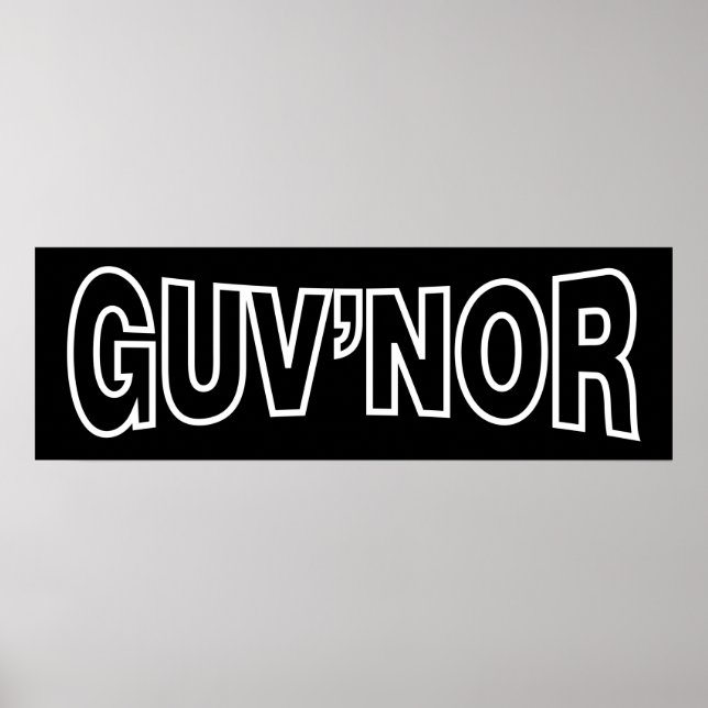 GUV'NOR POSTER (Vorne)