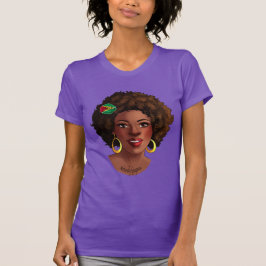 Guyana Afro Girl T-Shirt