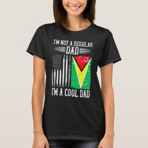 Guyana American Flag Guyana Root Vater T-Shirt