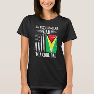 Guyana American Flag Guyana Root Vater T-Shirt